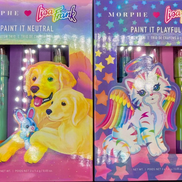 Morphe Lisa Frank Lip Crayons Trio Set - 2 Pack (6 In Total) - Picture 2 of 4